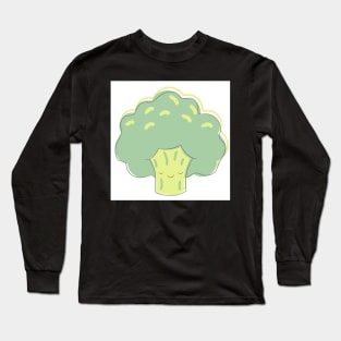 Cute Kawaii Broccoli Long Sleeve T-Shirt